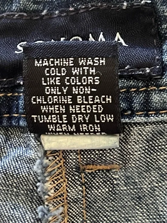 Sonoma Life and Style Vintage Denim Jean Skirt With Built in Shorts Size 8 - Picture 5 of 5